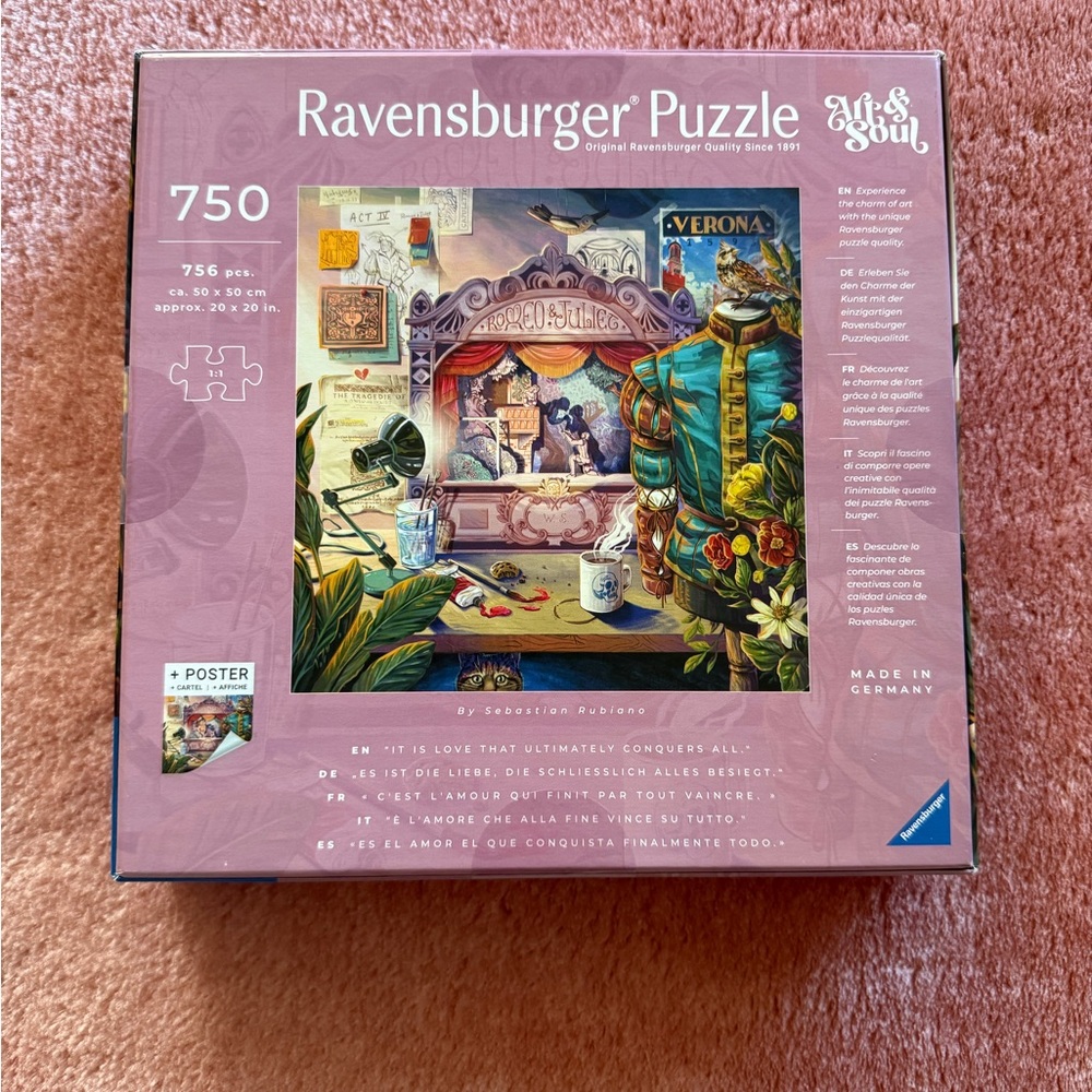 SOLD


NWT Romeo & Juliet 750 piece puzzle - Picture 6 of 6